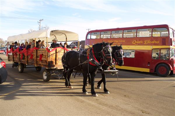 Carriage and Double Decker Bus