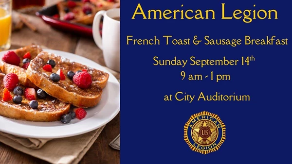 Image showing American Legion French Toast & Sausage Breakfast in Garrison North Dakota