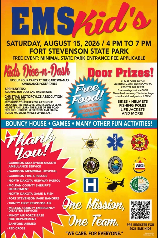 Image showing EMS Kids Day in Garrison North Dakota