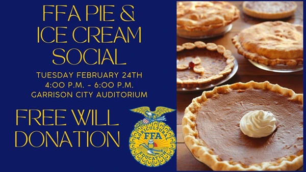 Image showing Garrison FFA Pie & Ice Cream Social in Garrison North Dakota