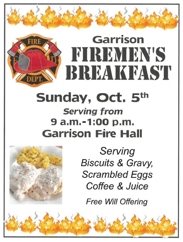 Image showing Garrison Firemen's Breakfast in Garrison North Dakota