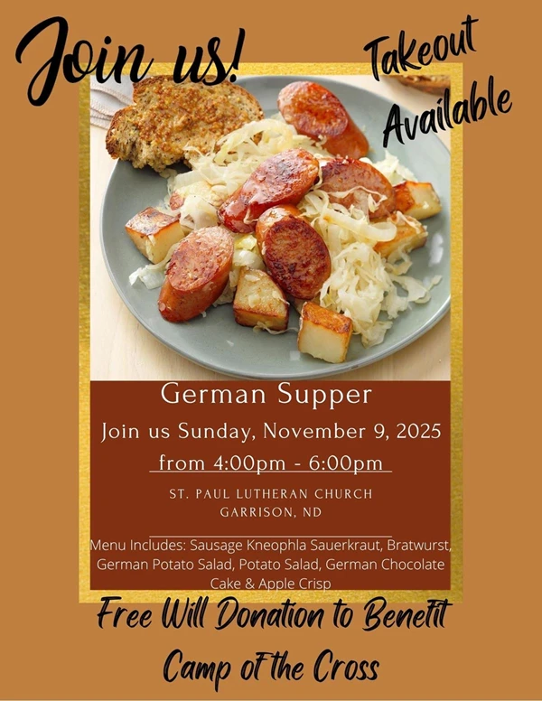 Image showing German Supper in Garrison North Dakota