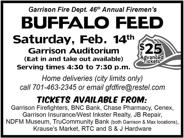 Image showing Garrison Fire Department's 46th Annual Buffalo Feed in Garrison North Dakota
