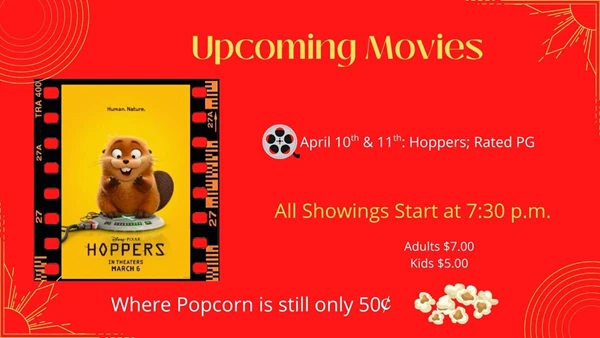 Image showing April 10th & 11th: Hoppers - Rated PG in Garrison North Dakota