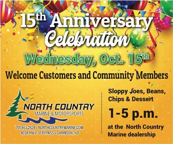 Image showing 15th Anniversary Celebration with North Country Marine & Motorsports in Garrison North Dakota