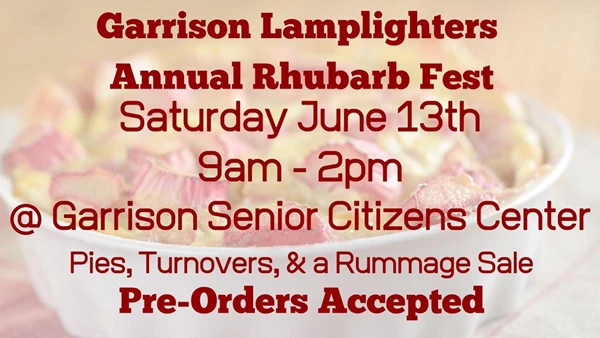 Image showing Garrison Lamplighters Annual Rhubarb Fest in Garrison North Dakota